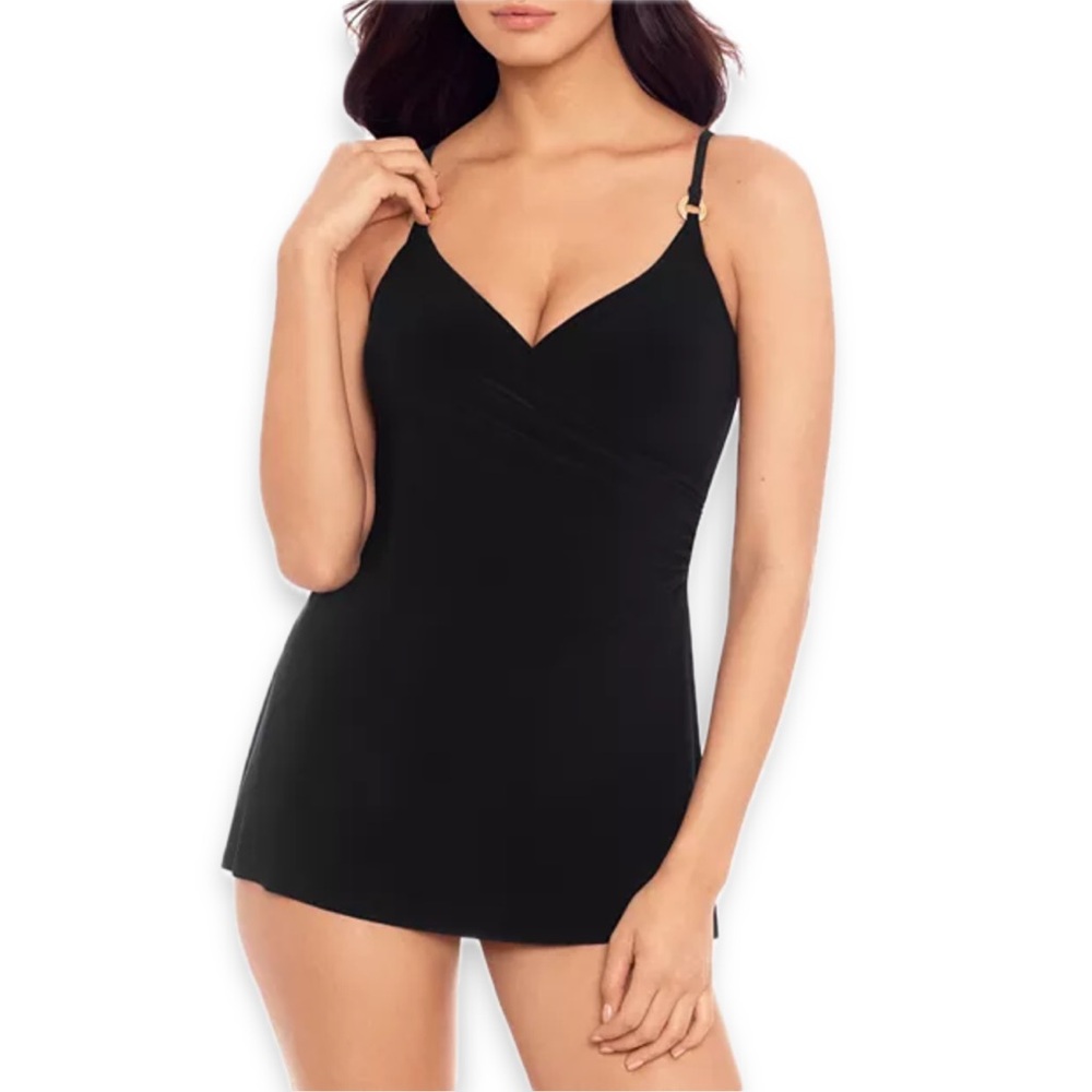 Miraclesuit Put A Ring On It Black swimsuit